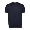 George Patrick Men's Blue Midnight Navy High V-neck Cashmere Sweater In Blue