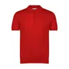 George Patrick Men's Candy Red Cashmere Polo Shirt In Red