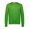 George Patrick Men's Grass Green Cashmere Sweater In Green