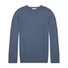 George Patrick Men's Grey Clamshell Merino Wool Sweater In Grey