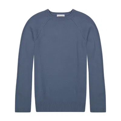 George Patrick Men's Grey Clamshell Merino Wool Sweater