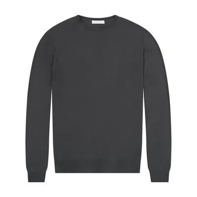 George Patrick Men's Grey Putty Merino Wool Sweater