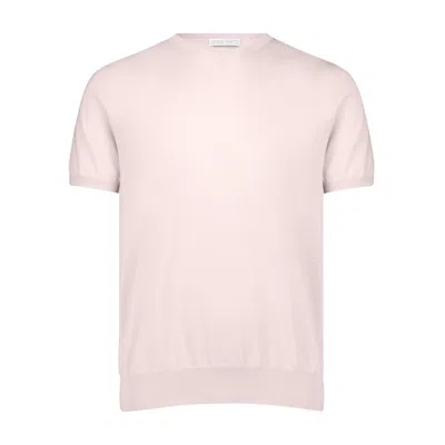 George Patrick Men's High V-neck T-shirt In Ice Pink In Multi