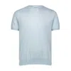 George Patrick Men's Ice Blue High V-neck Cashmere Sweater In Blue