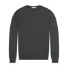 George Patrick Men's Grey Putty Merino Wool Sweater In Yellow