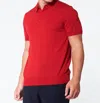 George Patrick Polo Shirt In Candy Red In Multi