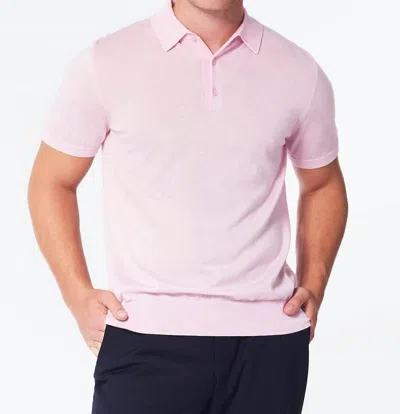 George Patrick Polo Shirt In Pink Lemonade