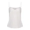 George Patrick Women's Neutrals Nadine Spaghetti Strap Camisole Top In White