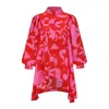 George Patrick Women's Pink / Purple Lucy Long Sleeve Blouse In Pink/purple