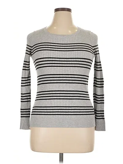 Pre-owned George Pullover Sweater In Silver