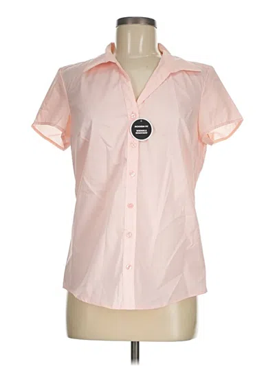 Pre-owned George Short Sleeve Blouse In Pink