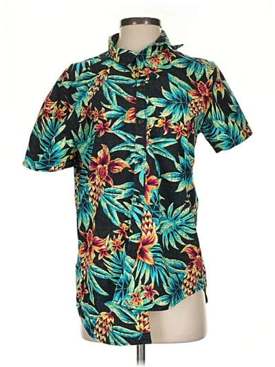 Pre-owned George Short Sleeve Button Down Shirt In Blue