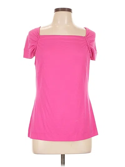 Pre-owned George Short Sleeve Top Pink Off The Shoulder Neckline Tops