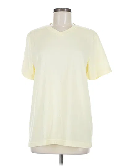 Pre-owned George Short Sleeve T-shirt In Yellow