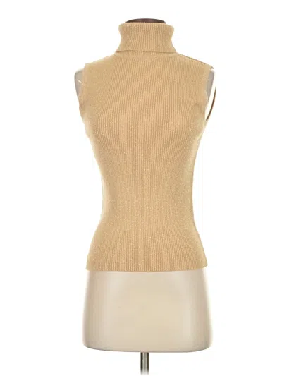 Pre-owned George Short Sleeve Turtleneck In Brown