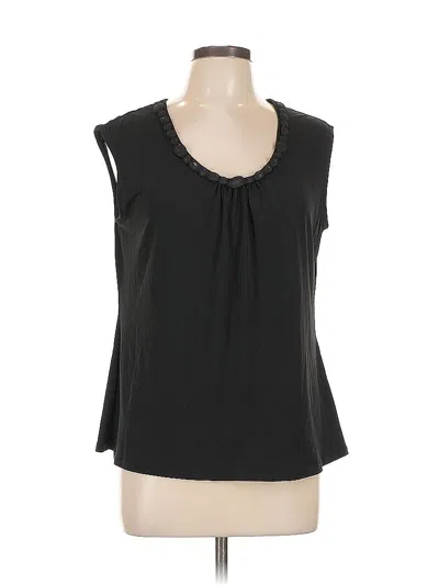 Pre-owned George Sleeveless Blouse In Black