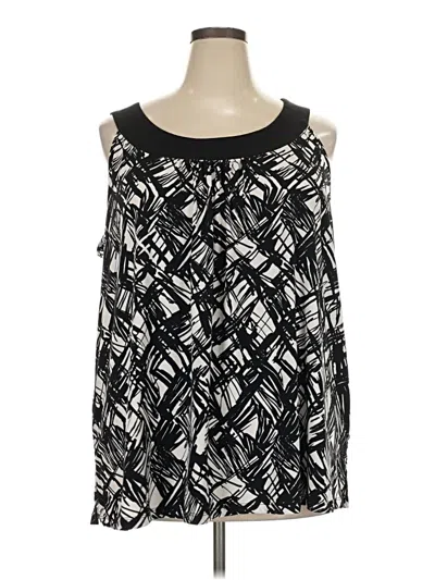 Pre-owned George Sleeveless Blouse In Black