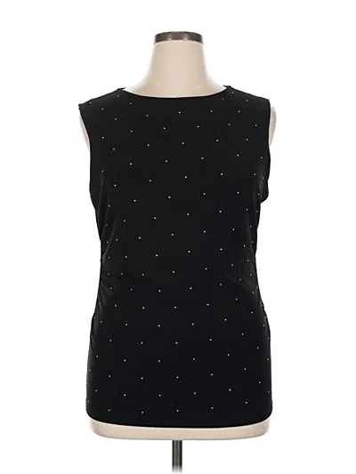 Pre-owned George Sleeveless Top Black Boatneck Tops