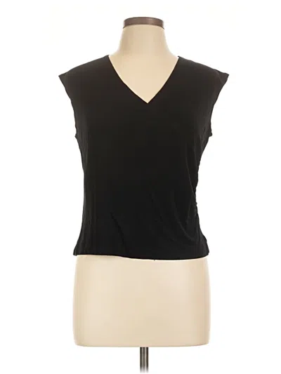 Pre-owned George Sleeveless Top Black V-neck Tops