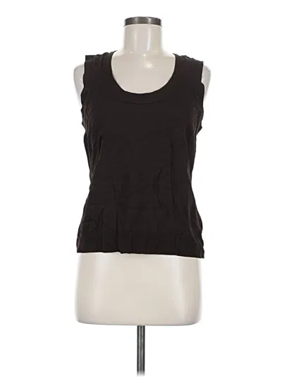 Pre-owned George Sleeveless Top Brown Scoop Neck Tops