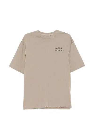 George Slogan-print Drop-shoulder T-shirt In Multi
