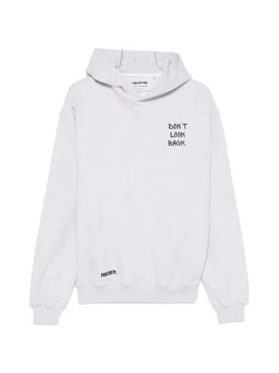 George Slogan-print Hoodie In White