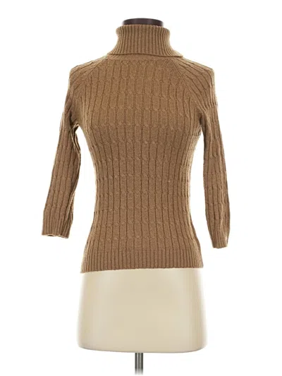 Pre-owned George Turtleneck Sweater In Tan