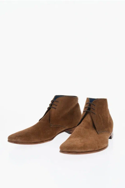 George Webb Of Northampton By Barker Solid Color Suede Derby