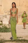 GEORGES HOBEIKA BEADED BRALETTE AND SKIRT