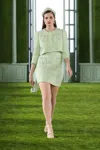 Shop Georges Hobeika Cropped Tweed Jacket With Embellished Tweed Dress