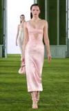 Georges Hobeika Crystal-embellished Asymmetric Satin Midi Dress In Pink