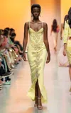 Georges Hobeika Crystal-embellished Crepe Maxi Dress In Yellow