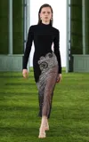 Georges Hobeika Crystal-embellished Crepe Midi Dress In Black
