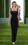 Georges Hobeika Embellished Crepe Maxi Dress In Black