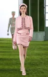 Georges Hobeika Embellished Cropped Tweed Jacket In Pink