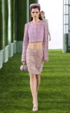 Georges Hobeika Embellished Georgette Skirt In Purple