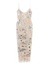 Georges Hobeika Embellished Midi Dress In Neutral