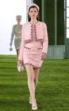 Georges Hobeika Embellished Tweed Mini Dress In Pink
