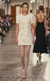 Georges Hobeika Embroidered Silk-blend Mini Dress In White