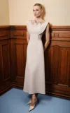 Georges Hobeika Embroidered Silk-blend Sculpted Evening Gown In White