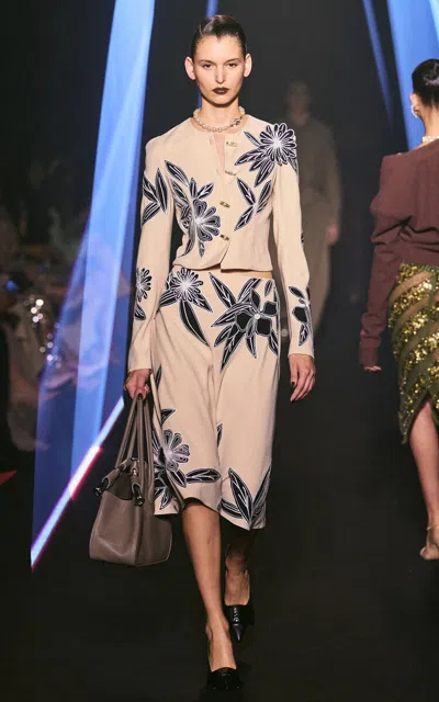 Georges Hobeika Floral Printed Blazer In Multi