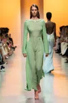 Georges Hobeika Floral-appliquéd Georgette Maxi Dress