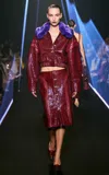 Georges Hobeika Fur Collar Bomber Jacket In Multi