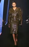 Georges Hobeika Fur-detailed Leather Jacket In Multi