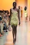 Georges Hobeika Asymmetric Embellished Lace Mini Dress
