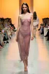 Georges Hobeika Embellished Chainmail Strapless Top