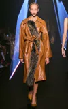 Georges Hobeika Shifting Fur Detailed Trench In Multi