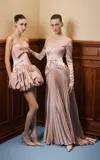 Georges Hobeika Silk-blend Satin Corset Top In Pink