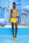 GEORGES HOBEIKA STRETCH BODYSUIT WITH SKIRT