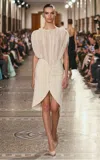 Georges Hobeika Structured Silk-blend Midi Skirt In White